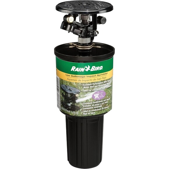 Lot 2 Rain Bird LG-3 Low Gallonage Pop-up Impact Lawn Sprinkler Heads Mini Paw - Picture 2 of 8